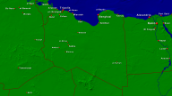Libyen Städte + Grenzen 1920x1080